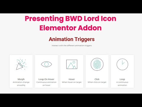 Presenting BWD Lord Icon Elementor Addon