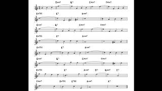 Vignette de la vidéo "Autumn Leaves Play along - Backing track (Bb key score trumpet/tenor sax/clarinet)"