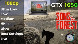 GTX 1650 Laptop : Sons of The Forest - 1080p All Settings - i5 10500H