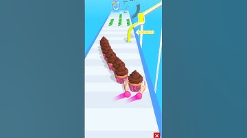 🧁Make Cup Cake Bakery Stack cooking Games Level 2 #shorts #gaming #trending