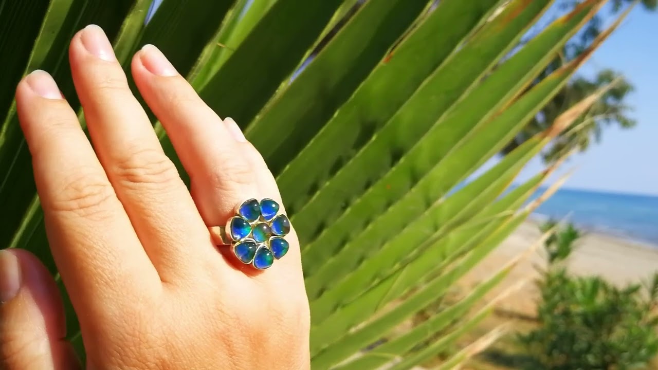 Mood Ring AAA Crystal Quartz Sterling Silver 925