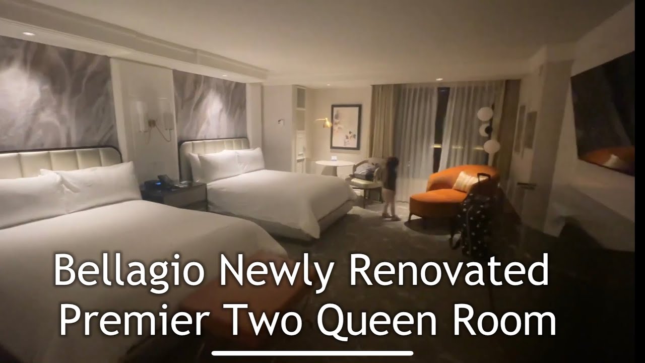 Bellagio newly renovated premier two queen bed room tour review YouTube