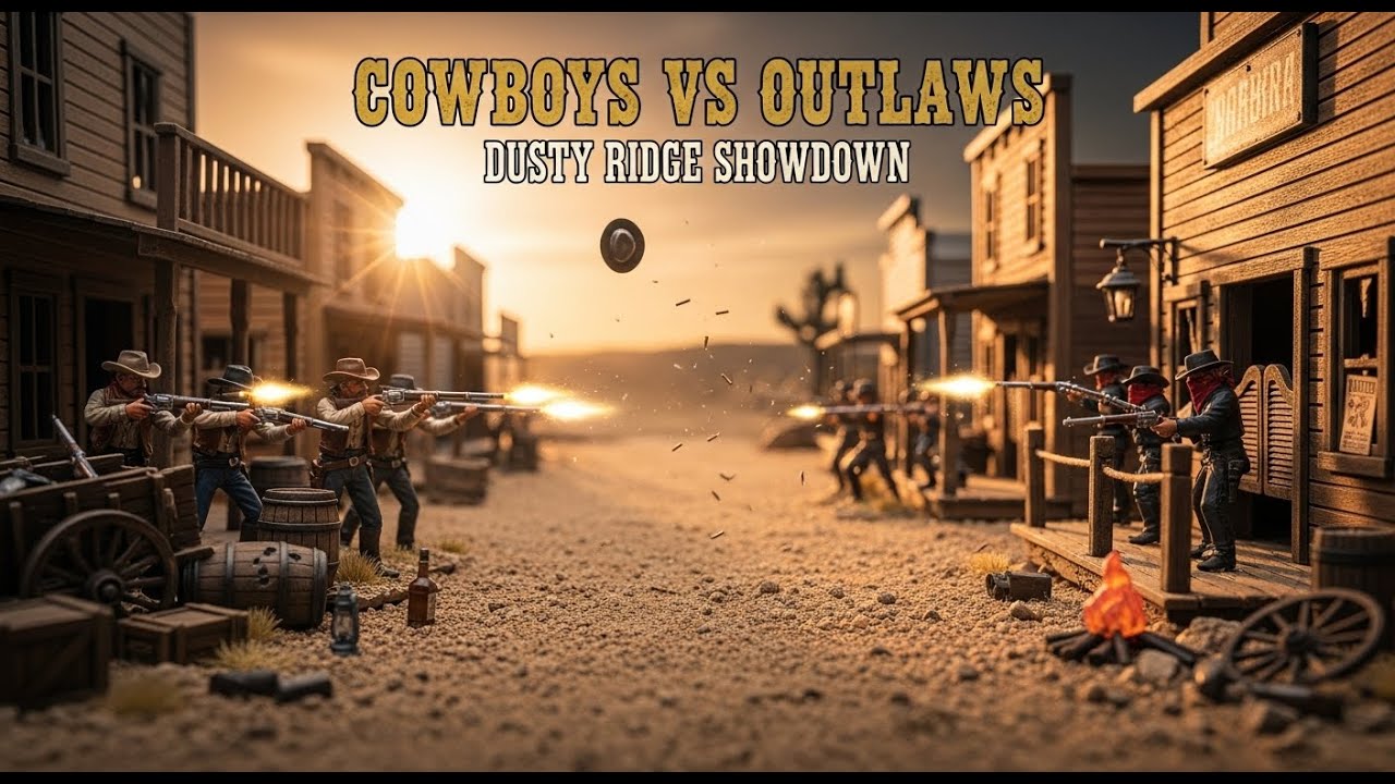 Dusty Ridge The Last Stand at Dusty Ridge | Epic Wild West Cowboy Battle Diorama ...
