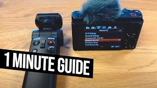 How to Pair Sony ZV-1 with Grip / Remote / Tripod / Selfie stick Resimi