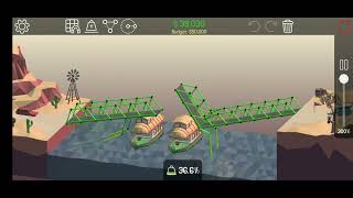 Poly bridge 2-9 : Sloped Drawbridge 3 stars with low budget