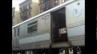 MTA New York City Subway: Two R44 Subway Cars being towed to the Scrapyard.