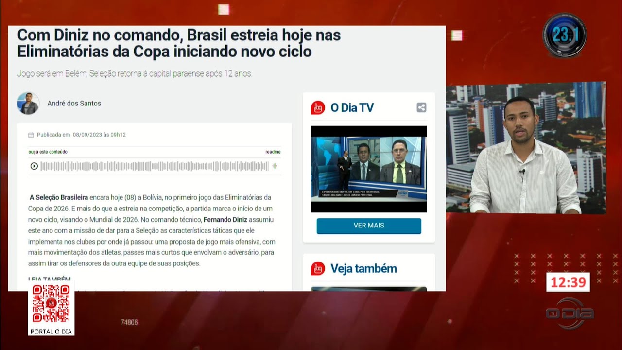 Notícias do Portal O Dia no programa Rota do Dia 08 09 2023