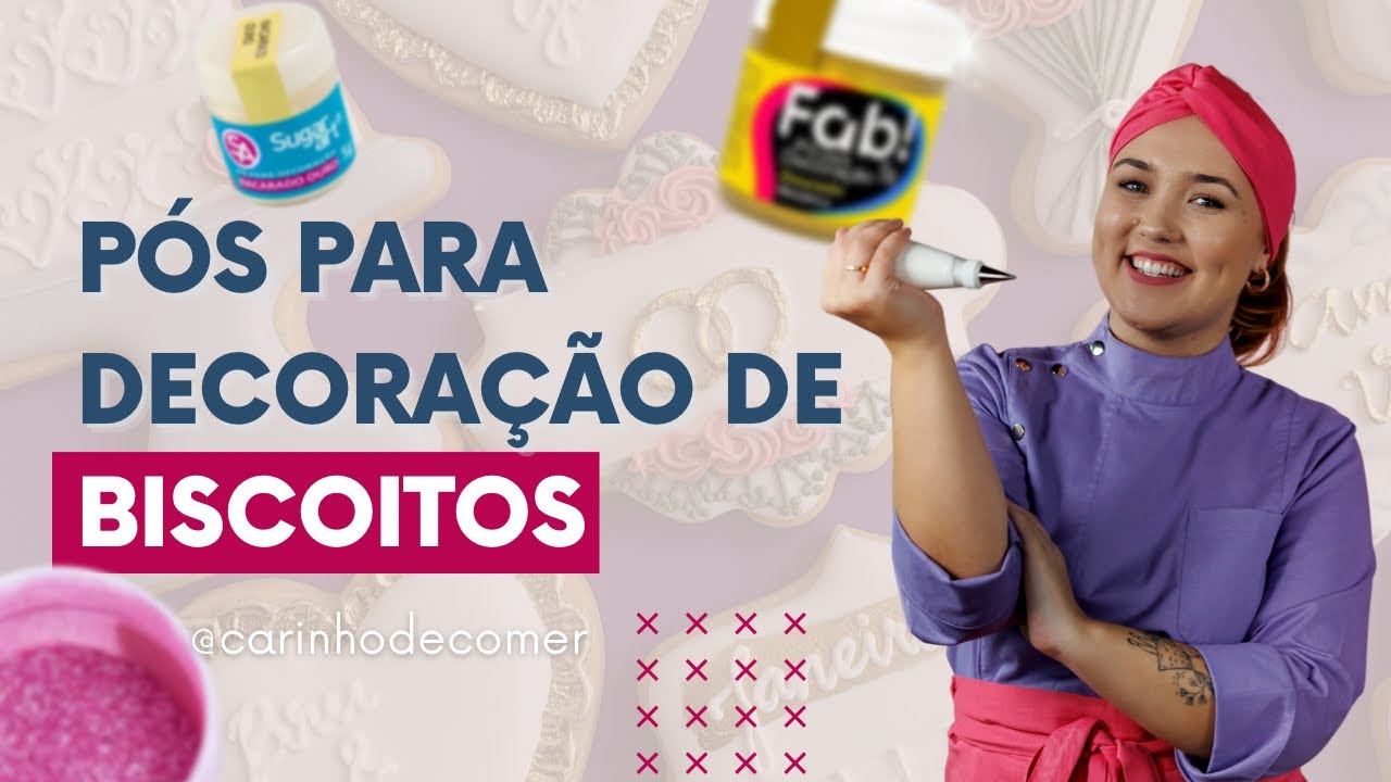 TESTANDO PÓS PARA DECORAÇÃO PARA BISCOITOS