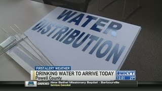 Drinking water to arrive today in Powell Co. - Victor Puente