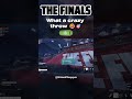 What a crazy throw 🤣🎯  #thefinalsgame #gaming #gamingclip #funny