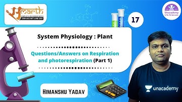 MCQs on Respiration & Photorespiration (Part-1) | CSIR Life Science June 2021| 11 AM | Samarth Batch