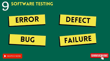 QA manual testing tutorial for beginners | Defect Bug Error Failure in Software Testing