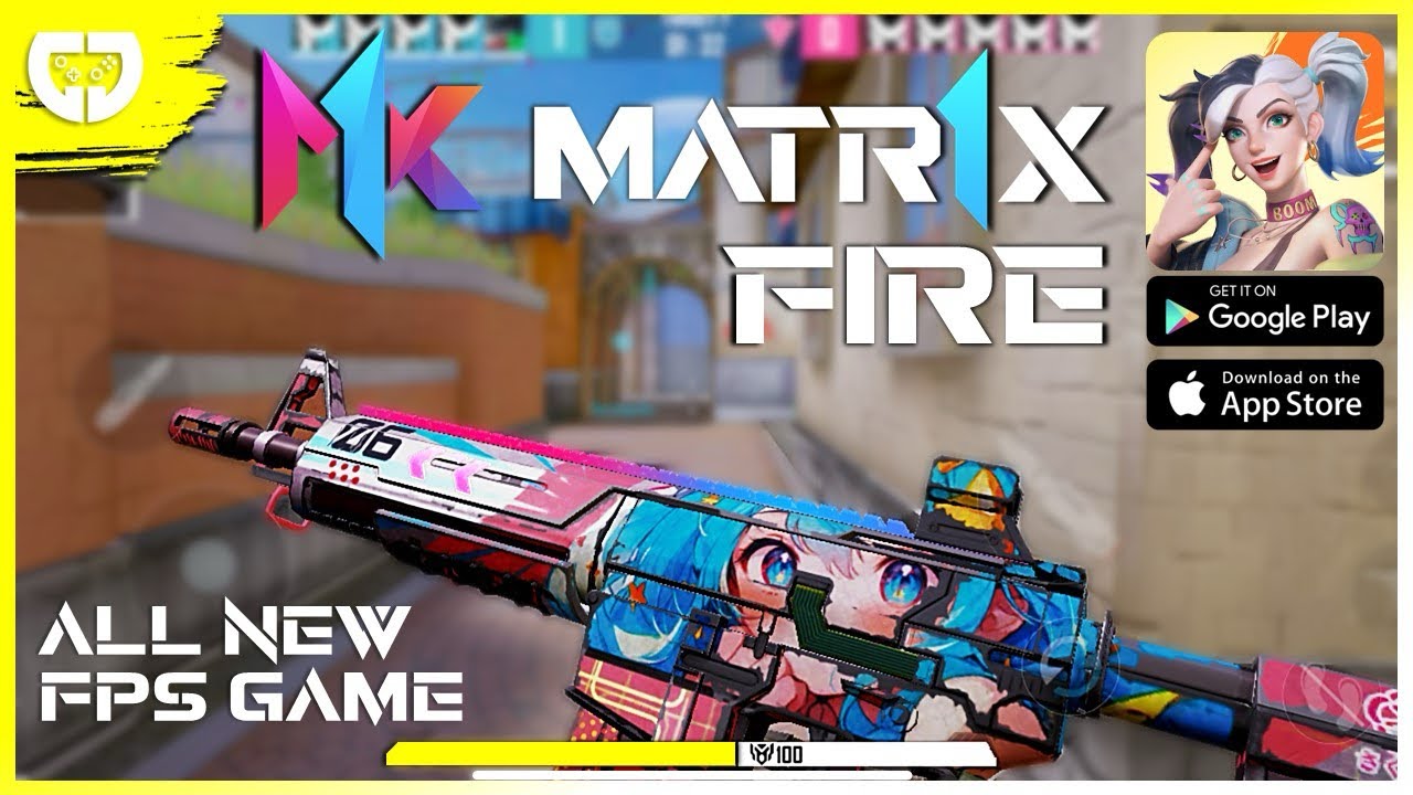 MATR1X FIRE // NEW Valorant Style Mobile Game // Beta Gameplay & Reward  Event