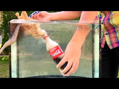 AWESOME EXPERIMENT: COCA COLA AND MENTOS UNDERWATER