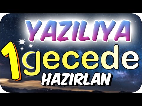 Son Gece Yazılıya Çalışma Taktikleri 🎯 Sınav Sabahı Bunu Kesin Yap!