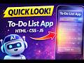 ChatGPT Built My To-Do App?🤯| HTML CSS JS Project | Vibra s Team Official