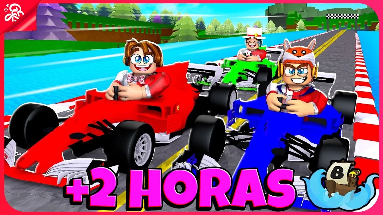 CRIEI A CORRIDA DE CARROS INSANA NO BUILD A BOAT +2 HORAS ROBLOX