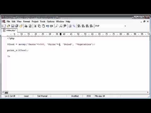 Beginner PHP Tutorial   39   Associative Arrays