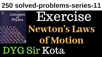 11. Exercise HC Verma Laws of Motion for JEE Main/AIIMS/Class 11
