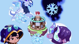 Using only ice pets in the duel stadium#prodigy math