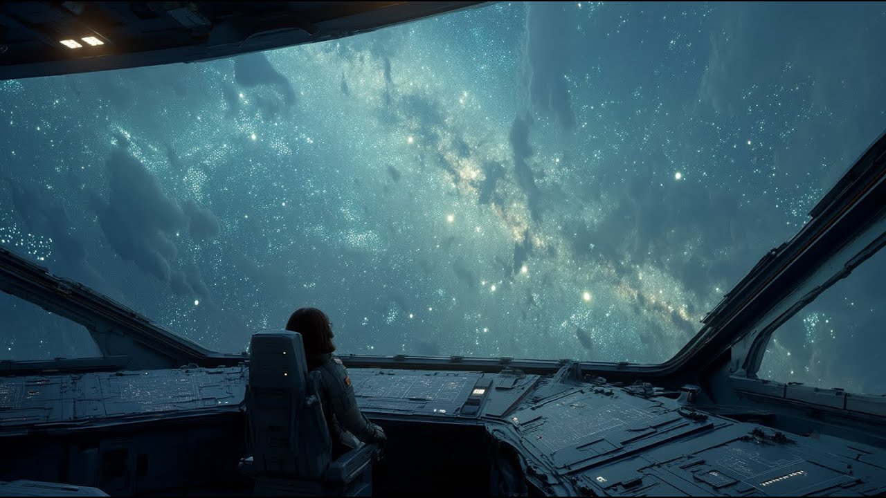 Terminal Curiosity: A Captain's Journey Through the Cosmos | Dreamy Space Ambient | 4k, 2Hours