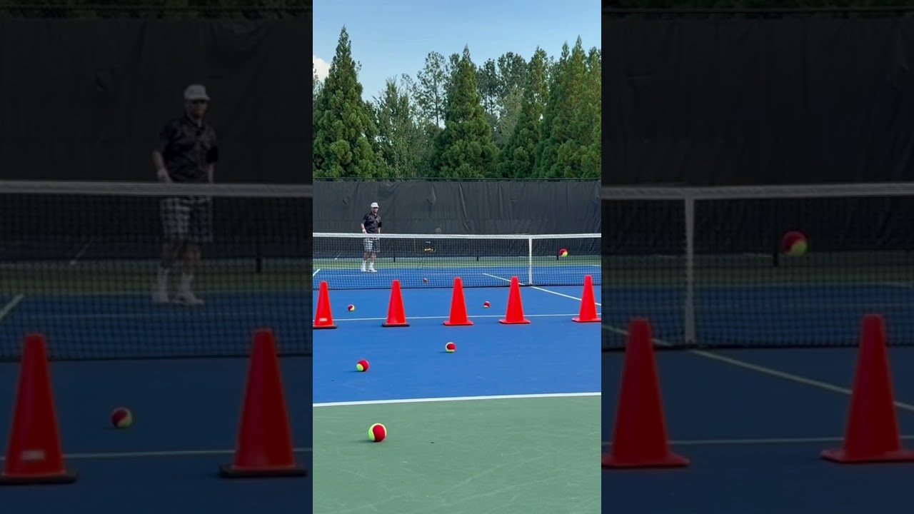 Pre-Beginner, DS0, D2 @ Service Line, Down the Line,Backhand Topspin, Horizontal Racquet, Waist High