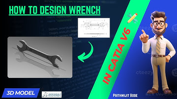How to Design a Wrench in CATIA V6 | Complete 3D Modeling Tutorial