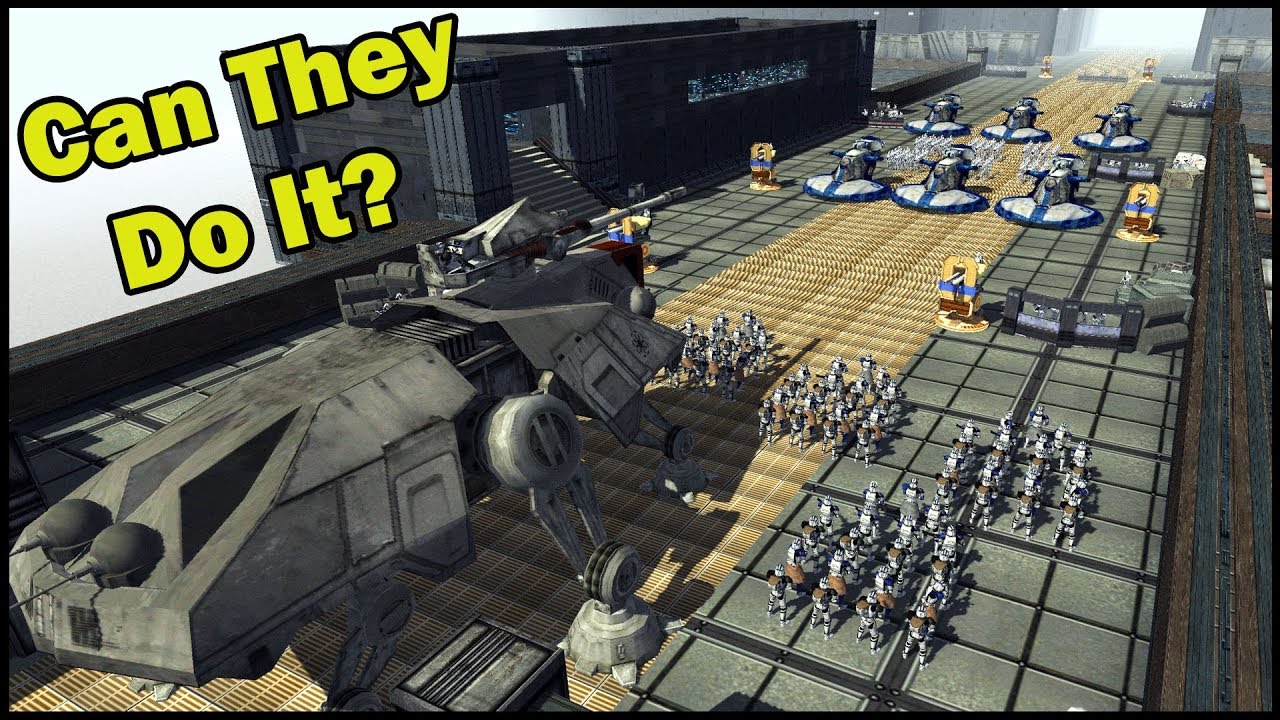 Can the CLONE ARMY cross the BRIDGE? - Men of War: Star Wars Mod Battle Simulator