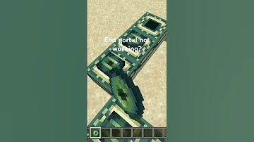 End portal not working? Try this! (Creative) #minecraft #creative #tips #helpful #bedrock