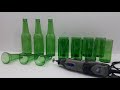 Copos feito com garrafas, usando micro retifica. Cups made whit bottles, using micro rectifiers.