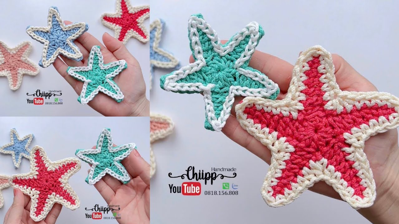[RUS] Вязаная крючком морская звезда для создания милых сумочек и вешалок для ключей ⭐️ Вязаная к...