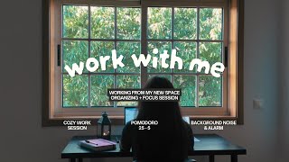 Cozy work session | Pomodoro 25/5 | Deep Work Mode | Background noise