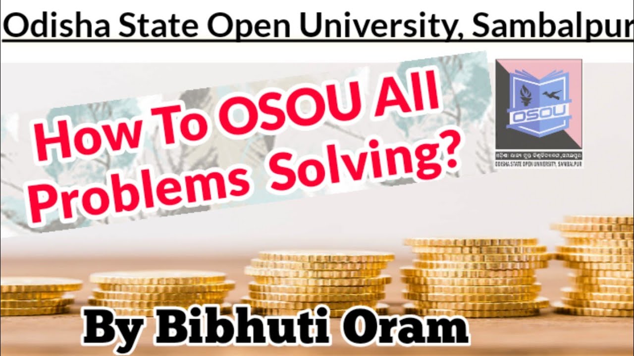 HOW TO OSOU ALL PROBLEMS SOLVED?  