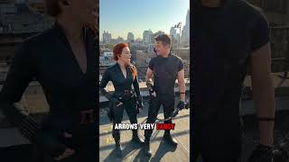 Hawkeye and Black widow #marvel #avengers #shorts