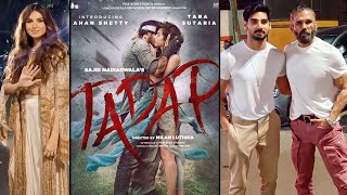 Tara Sutaria, Ahan Shetty & Suniel Shetty Promoting Tadap On Big Boss Hindi Set