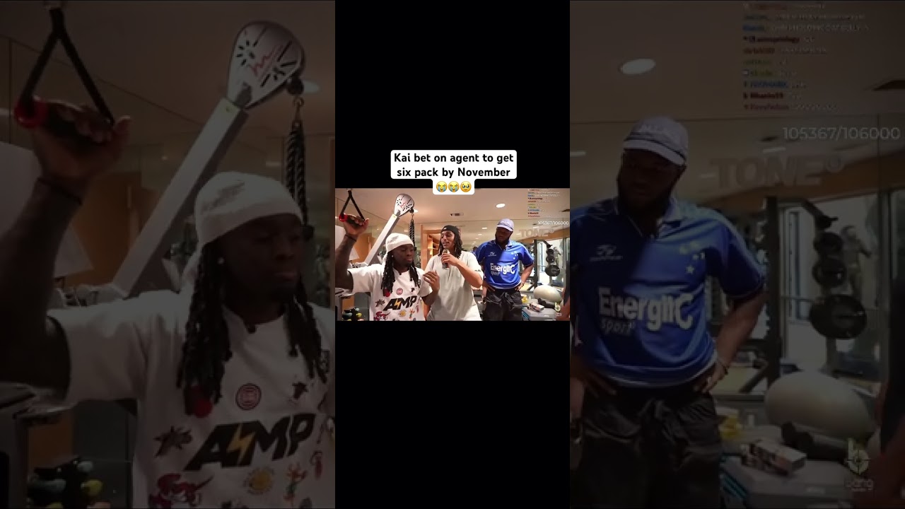 Kai bet on agent to get six pack by November😭😭🥹