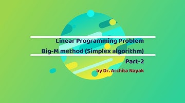 LPP (Big-M method) Minimization case | Operations Research Technique | Big-M method (Simplex method)