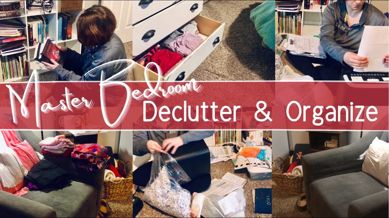 MASTER BEDROOM DECLUTTER & ORGANIZE | DECLUTTER WITH ME | DECLUTTERING ...