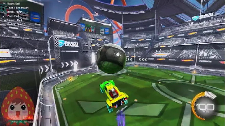 I hit an air dribble double tap no bounce