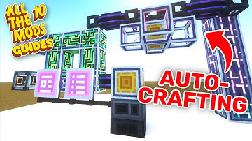 How To Set Up AUTOCRAFTING For Applied Energistics 2! [All The Mods 10 Guides]