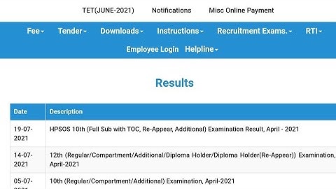 HPSOS result class 10th 2021 || How to check result of HPSOS/Re-appear/Additional subject|| HPBoSE