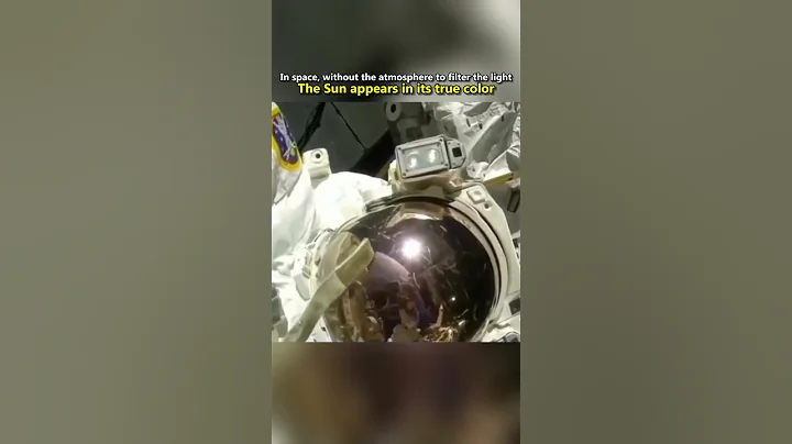 In space the Sun appears in its true color