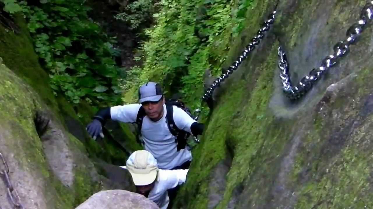 英彦山 望雲台への鎖場 Youtube