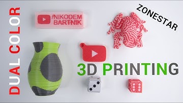 Dual color printing on $200 3D printer!!! - Zonestar M8R2