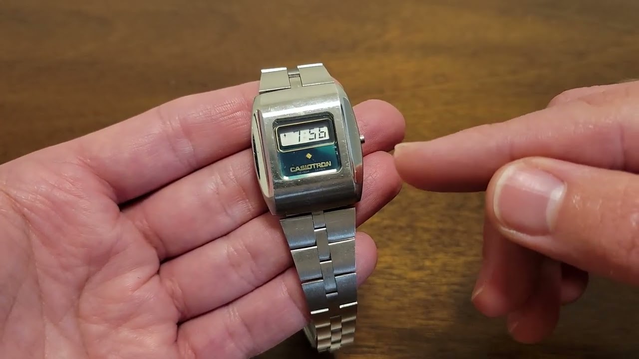 【ジャンク】CASIO CASIOTRON 01-504 CASIO - 01-504 - Casiotron - Vintage Digital Watch - Digital-Watch.com