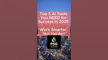 Top 5 AI Tools You NEED for Success in 2025 🚀  Work Smarter, Not Harder!