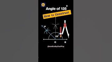 135-degree Angle |How to construct #geometricconstruction #angles