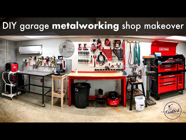 Diy Garage Metalworking Makeover And Organization Crafted Work Diy Garage Metalworking Makeover, Garage Setup Ideas For Diy Maintenance