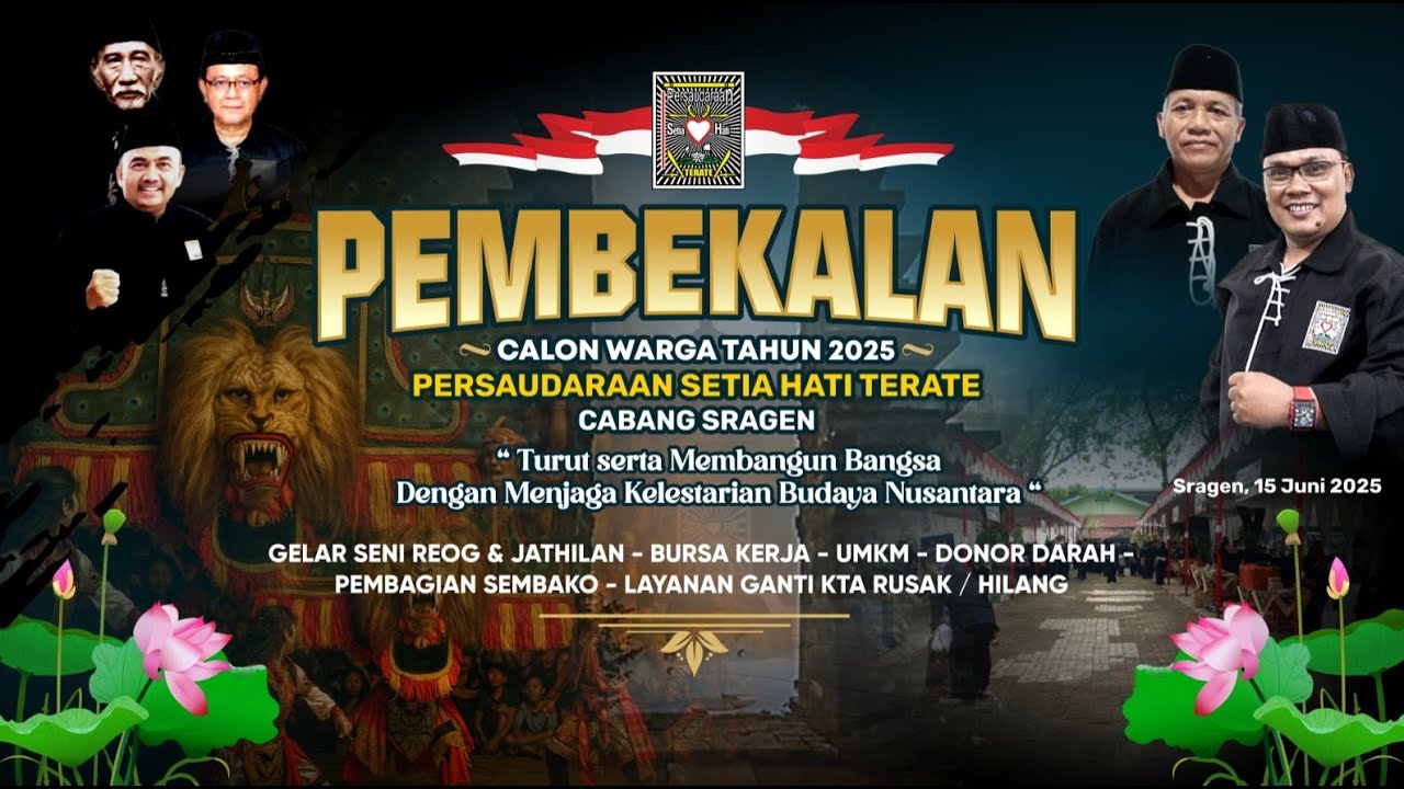 PEMBEKALAN CALON WARGA PSHT TAHUN 2025 CABANG SRAGEN