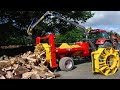 10 Extreme Fast Homemade Firewood Processing Machines, Wood Cutting Machine And Log Splitter